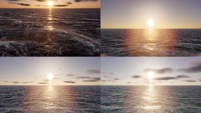 6组海面日出大海日落太阳升起