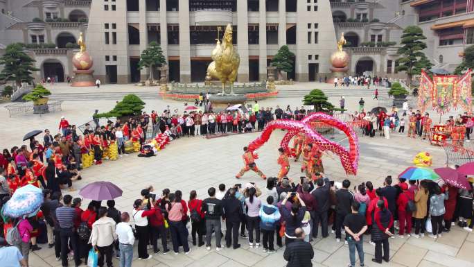 中国民间传统文化表演舞龙舞狮