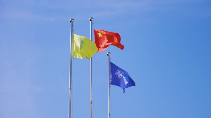中国交建中交旗帜飘扬