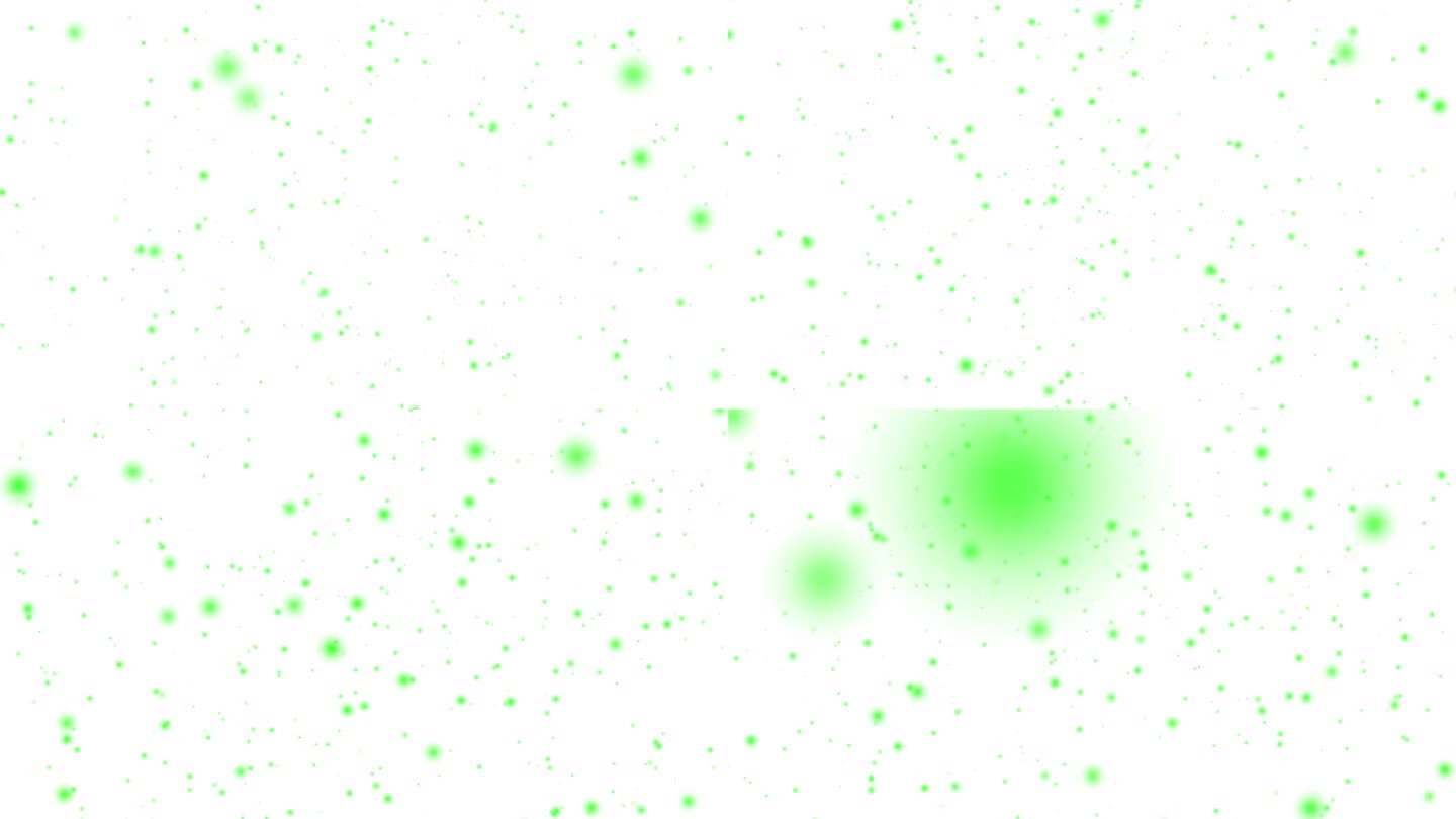 粒子光发光球通过空间宇宙动画运动图形视觉效果3D背景无缝循环4K白色绿色