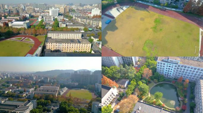 浙江大学西溪校区风景航拍