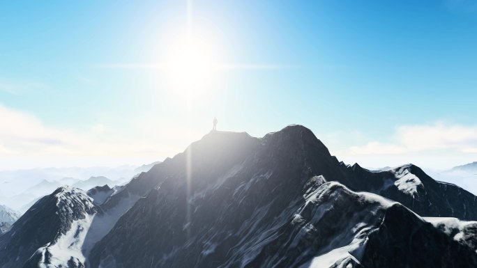 雪山 登山 攀登者