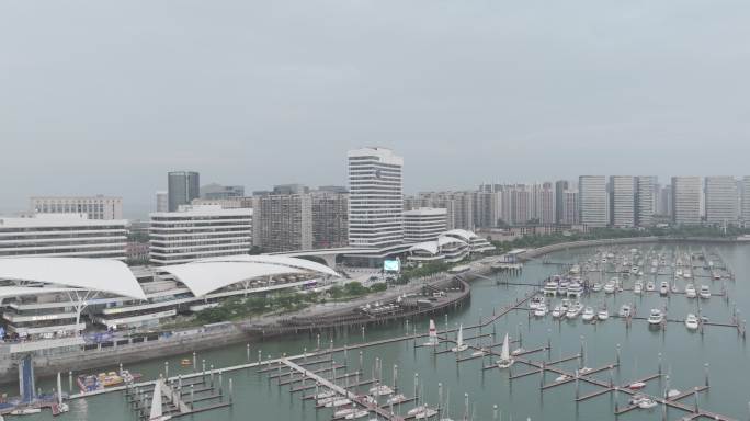 厦门五缘湾厦门国际游艇汇五缘大桥海景航拍