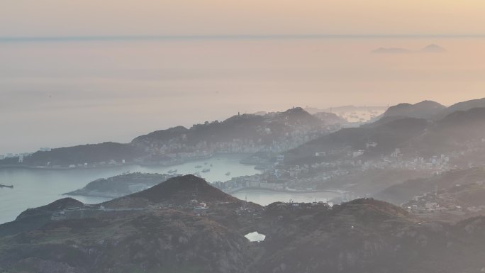 台州温岭石塘日落夕阳