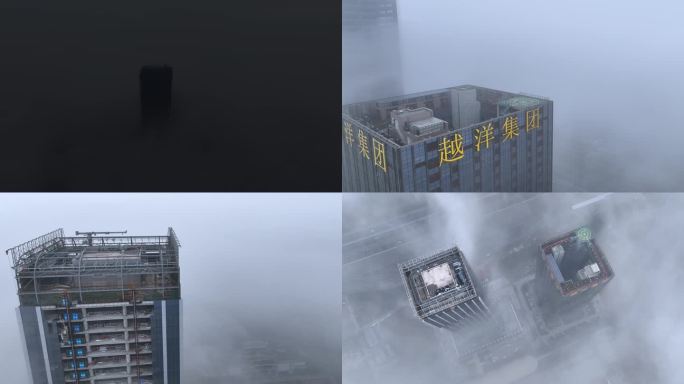 大雾天气里的昆山花桥