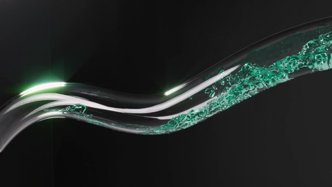 绿色液体玻璃管在医学化学实验科学实验室中的应用