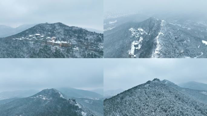 济南千佛山雪景