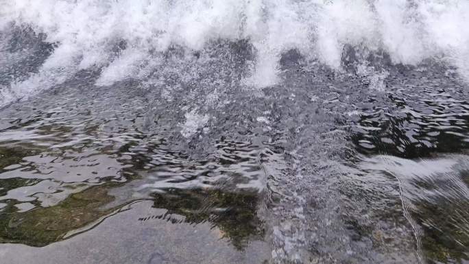 河流水闸水坝水利农田水系灌溉溪水涓涓流水