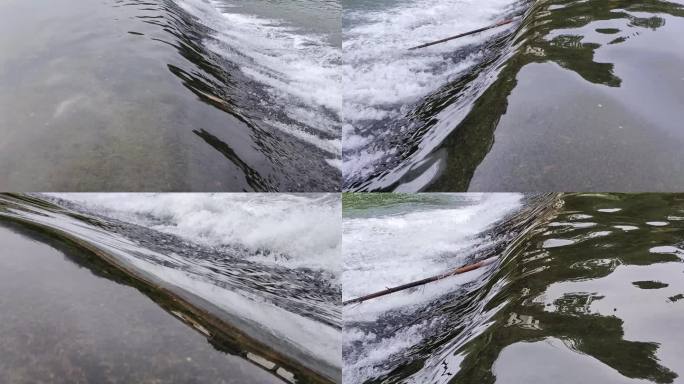 河流水闸水坝水利农田水系灌溉溪水涓涓流水