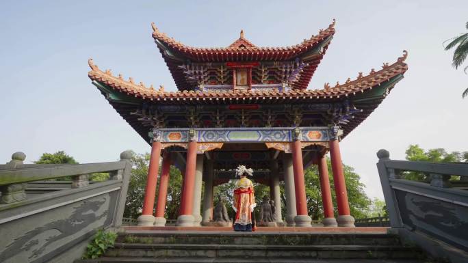 4K古风中国风唯美大气盛唐汉服仙女