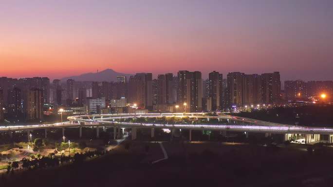 泉州城市夜景航拍