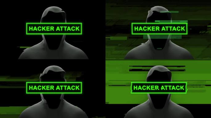 穿卫衣的黑客- "黑客攻击"
