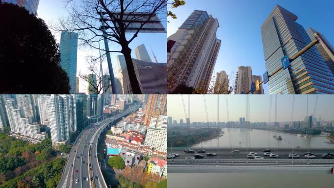 上海市城市风景视频素材航拍