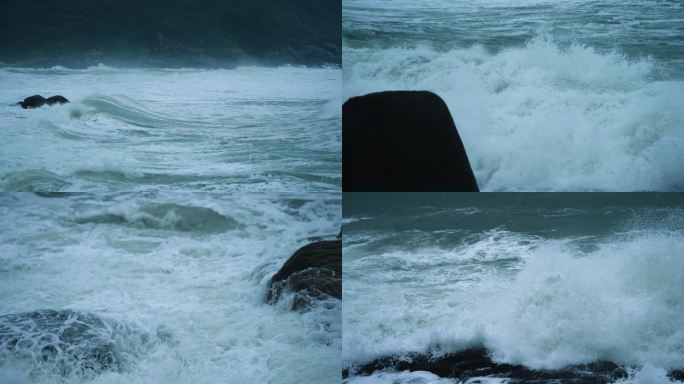 风浪海岸-高速摄影