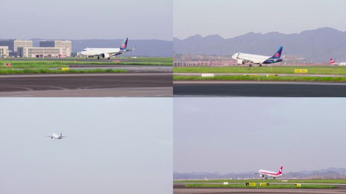 重庆江北机场飞机起飞