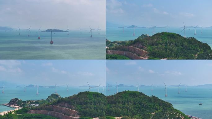 海上风力发电4K