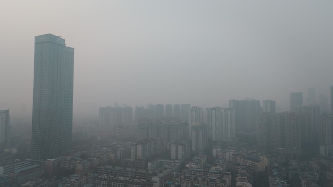 城市空气污染雾霾天气