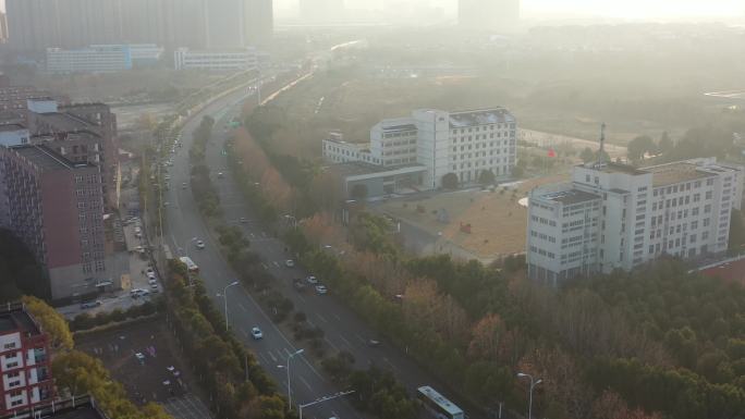 4K原素材-航拍安徽大学蜀山校区