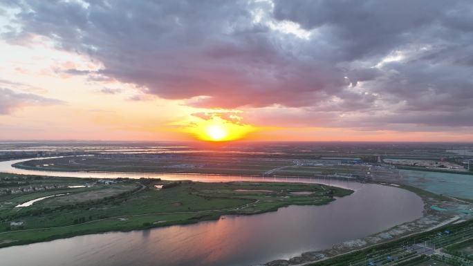 4k唯美夕阳落日