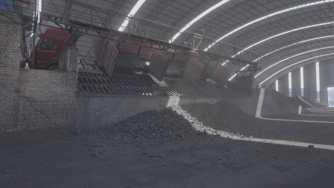 【4K 50p】煤矿煤场煤炭能源工业工作