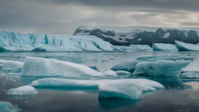 冰川冰面冰水纯净水8k背景