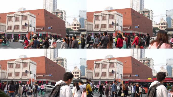 4K实拍，广州骑楼街中山路南越王博物馆。