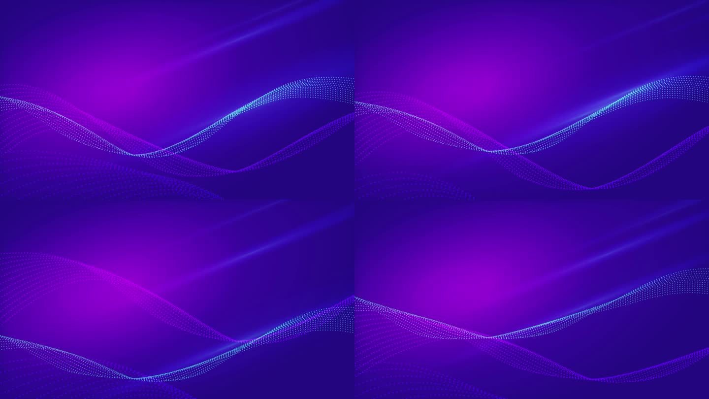蓝紫渐变曲线粒子抽象背景