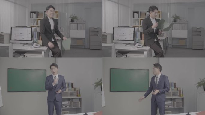 【4K 50p】办公室白领职业男性绿幕