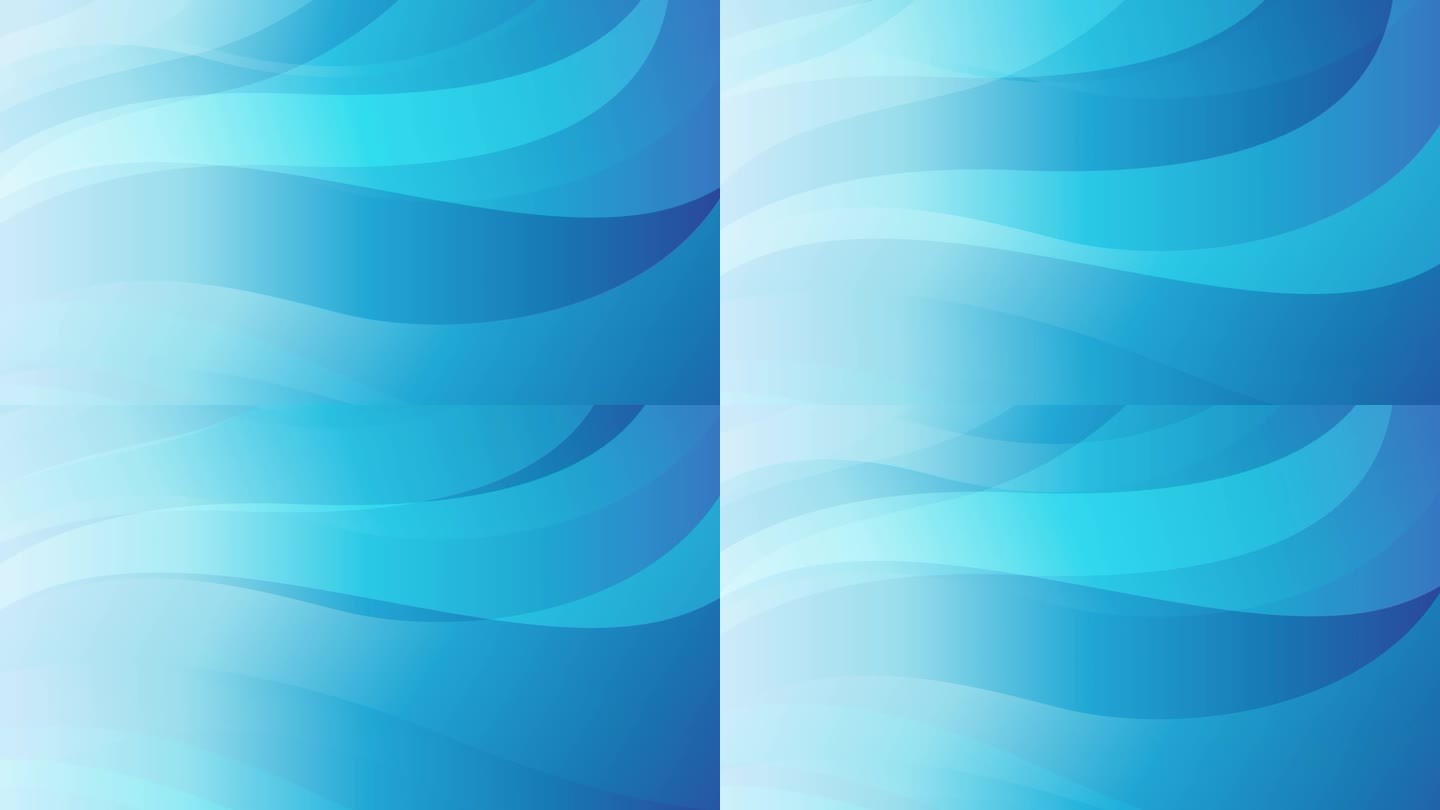 曲线渐变蓝抽象波浪线条背景