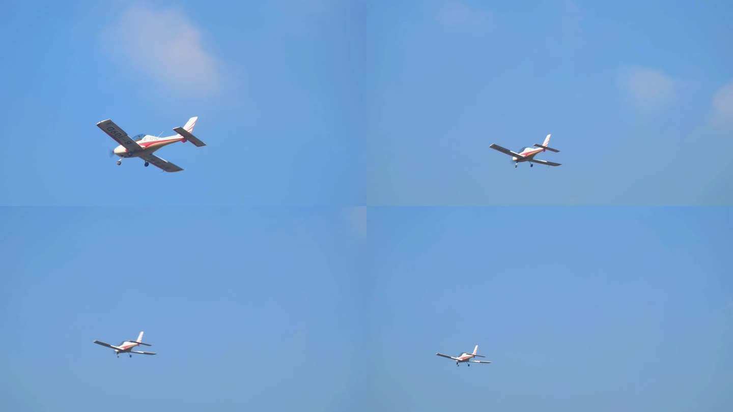 长沙宁乡通航机场飞行的轻型运动类飞机
