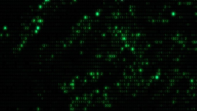 绿色计算机十六进制代码算法Hud设计模板循环背景