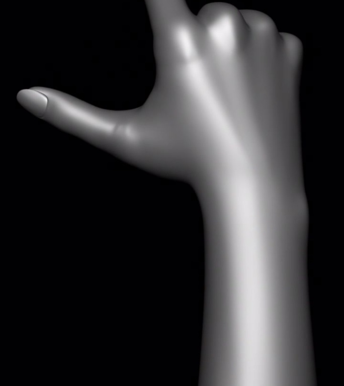 触屏手-银金属女性- 8 -放大-透明回路