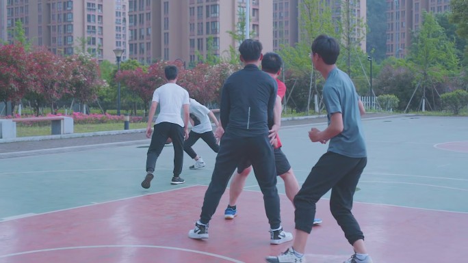未来社区健康运动篮球运动小区篮球