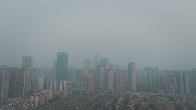 城市空气污染雾霾天气