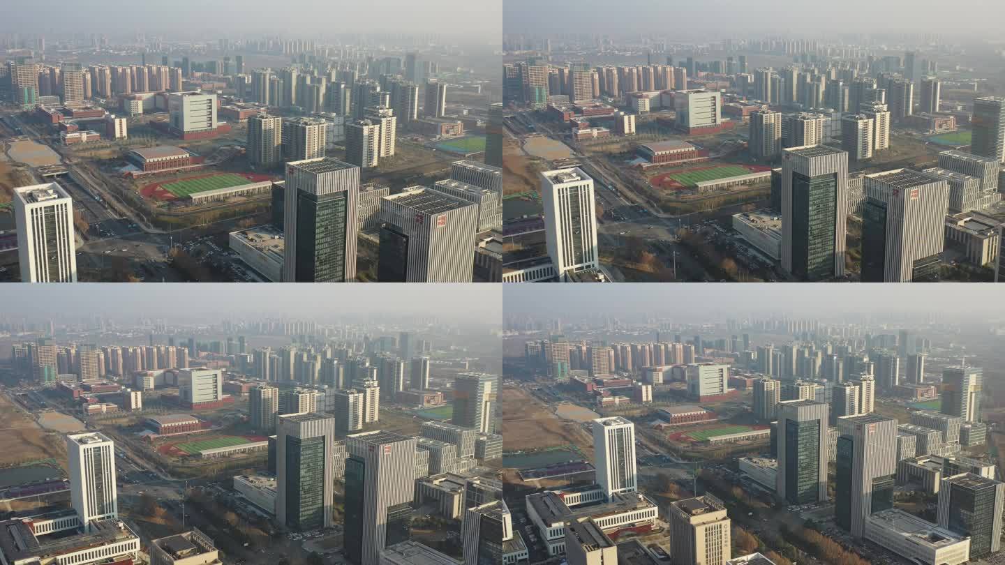 4K原素材-航拍合肥高新区中国声谷创业园