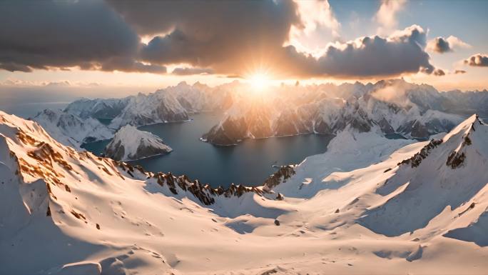 山雪山山峰山脉意境风景