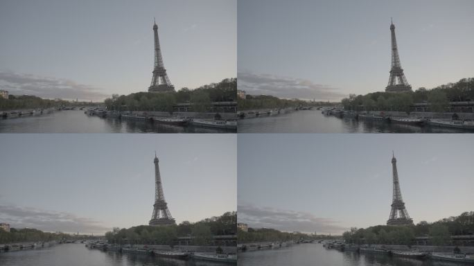 巴黎铁塔河边