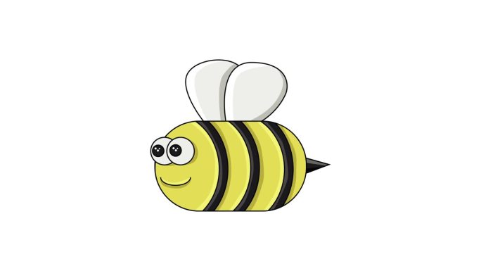 动画形成了一个蜜蜂图标