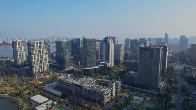 航拍福州高新区景观