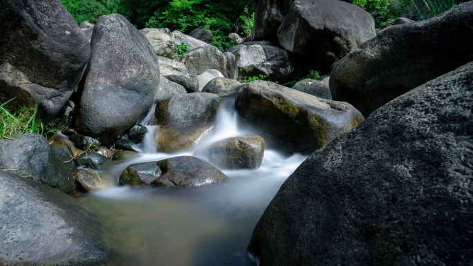 【8K超清】高山流水溪流小瀑布延时