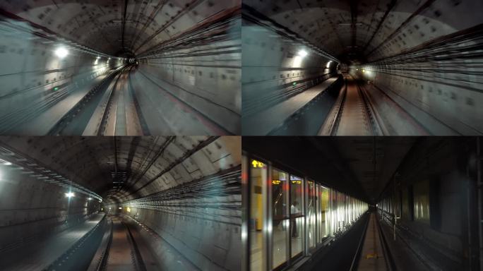 地铁隧道穿梭无人驾驶地铁
