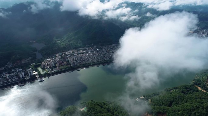 乡镇云海视频模板