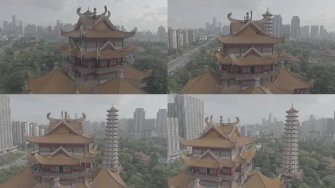 福建省福州市鼓楼区西禅寺报恩塔航拍