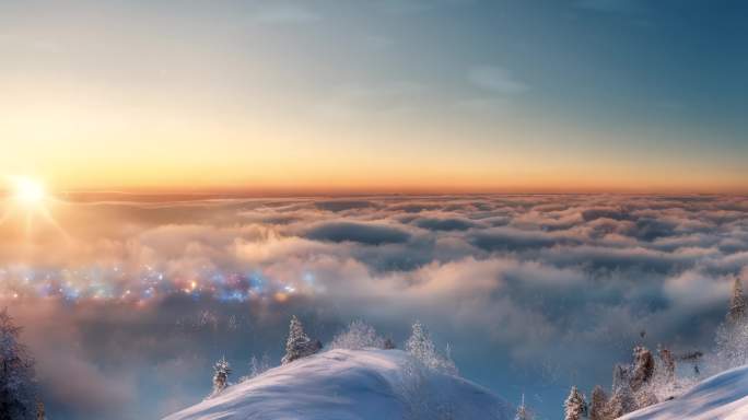 8k云雾天空背景