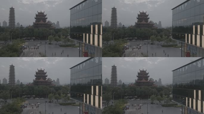 福建省福州市鼓楼区西禅寺报恩塔航拍