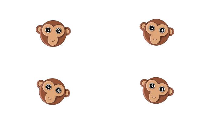动画视频的猴头图标