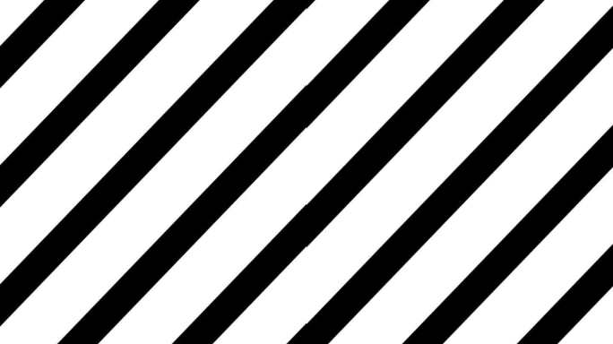 横条纹线条动画背景。白色和黑色。垂直视频片段