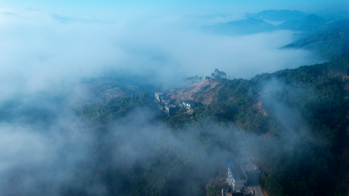 云海雾山贵州农村