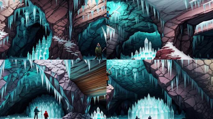 AI演绎冬天的洞穴