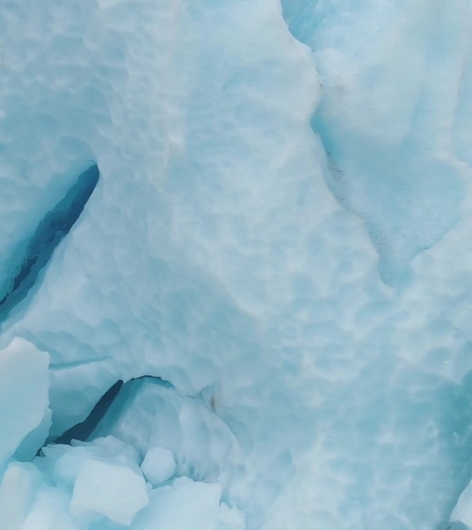 Blue Nigardsbreen冰川是挪威Jostedalsbreen冰川的一部分。冰块。鸟瞰图。